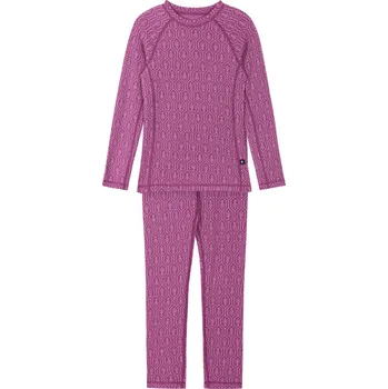Set dětského termoprádla Reima Taival - Red Violet 140