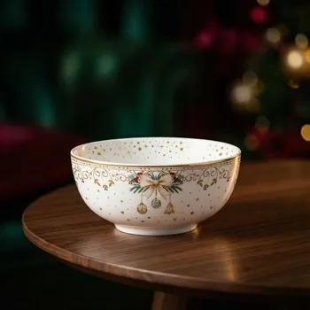 Vánoční miska EASY LIFE 12 cm bílá