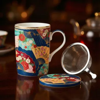 Hrnek s filtrem a víčkem EASY LIFE 350 ml vícebarevný