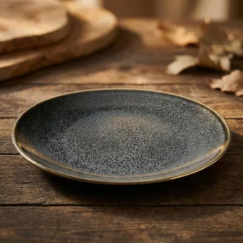 Talíř Oválný talíř EASY LIFE 15 × 13 cm černý