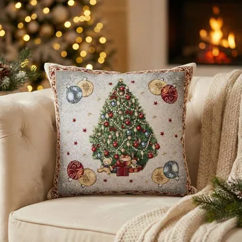 Povlak na polštářek Vánoční povlak na polštář RABETO NV2 45 × 45 cm
