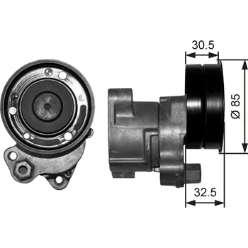 Napínák, žebrovaný klínový řemen GATES T38572
