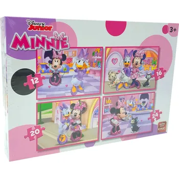 Puzzle DISNEY Pohádkové puzzle 4v1 - Minnie mouse