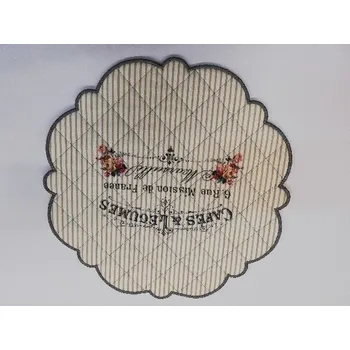 Nákupní taška Textilní prostírání na stůl kulaté 30cm - šedé - cafés & L écumes