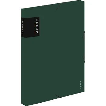 Box na spisy s gumičkou Verde - A4, zelený, 3 cm