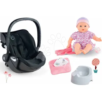 Panenka Set vajíčko s panenkou Emilie Baby Doll Carrier Cybex Priam 2in1 Black Corolle a nočník s utěrkami
