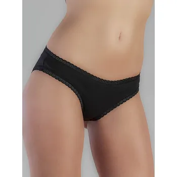 Souprava dámského spodního prádla ALBERO NATUR BIO Kalhotky s krajkou S-XL (jednobarevné) 95% GOTS Bio bavlna 5% Elastan Ledovcová S