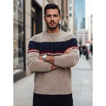 Pánský svetr Dstreet Jedinečný tlustý béžový svetr