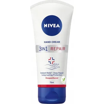 Péče o ruce Nivea 3v1 Repair 75 ml regenerační krém na ruce s dexpanthenolem