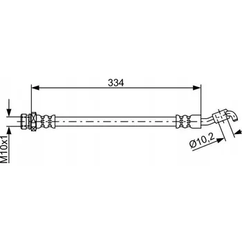 Brzdová hadice Flexibilní brzdová hadice BOSCH 1 987 481 892