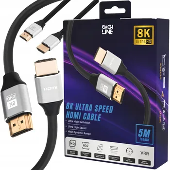 Video kabel HDMI 2.1 kabel 8K 60Hz 5m Ultra High Speed 48Gbps eARC HDR 4K 120Hz Premium