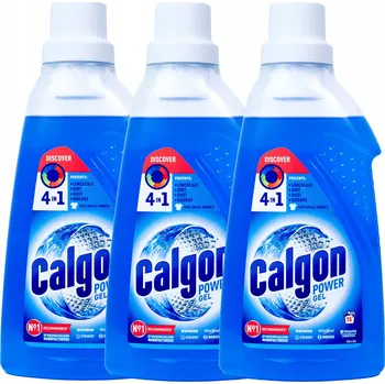 Univerzální čisticí prostředek Calgon 4v1 Gel Odstraňovač vodního kamene Změkčovač vody 3 x 750ml