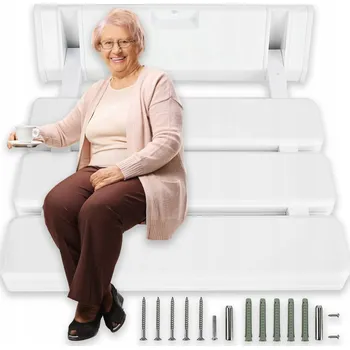 Koupelnové sedátko Skládací sprchové sedátko k montáži na zeď