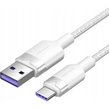 Datový kabel Kabel Vention USB - USB-C 1 m bílý