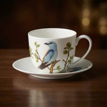 Šálek s podšálkem KRASKA 300 ml 15 cm bílý