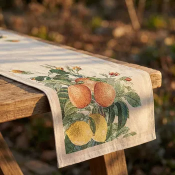 ubrus Běhoun s ovocným motivem ALBERSI-45 45×140 cm béžový