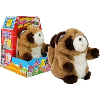 Figurka LEAN Toys Interaktivní mluvící mýval hnědý
