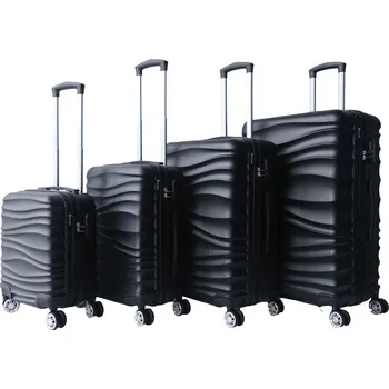 TRAVELEO Sada kufrů Jantar Black 4-set