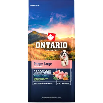 Krmivo pro psa Ontario Puppy Large Chicken & Sweet Potatoes 24 kg