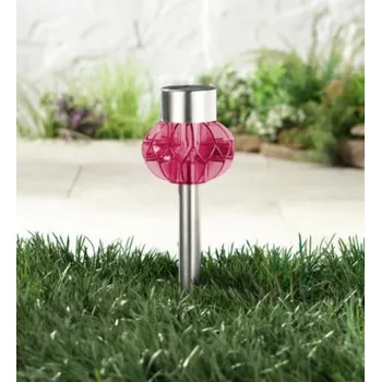 Venkovní osvětlení Livarno home - dekorativní solární LED svítidlo 2v1 (růžová)