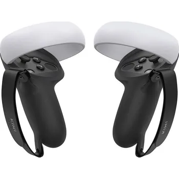Virtuální realita Kryt rukojeti ovladače Kiwi Design Q1 PRO-2 pro Meta Quest 2, černý
