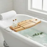 UMBRA Aquala – dřevěná polička do koupelny na vanu