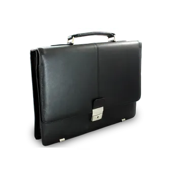 Kabelka Arwel Kožená aktovka s jednou velkou vnitřní přihrádkou - česká výroba; černá SKL