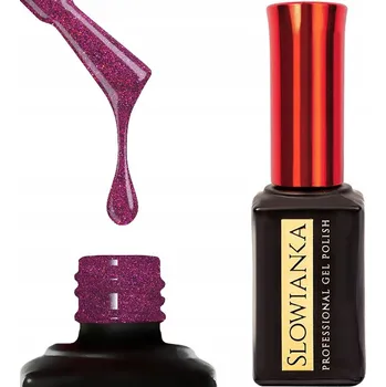 Lak na nehty Slowianka Hybridní lak na nehty Manicure 8g Hope Tmavě Švestková Růžová