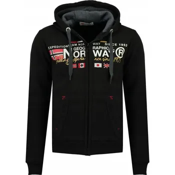 Pánská mikina GEOGRAPHICAL NORWAY mikina pánská GALIATOR MEN 100 S černá
