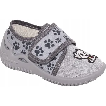 Dívčí bačkory Zetpol Dětské Papuče Czesio Šedé Pejsek Velikost 22