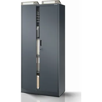 Policová skříň Nábytek PEGAS Kovová skříň JAN Compact 1750 x 800 x 400 mm, antracitová