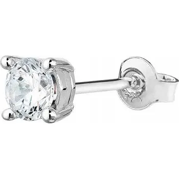 Náušnice Pánská náušnice Siju K765_1 se zirkonem, stříbrná