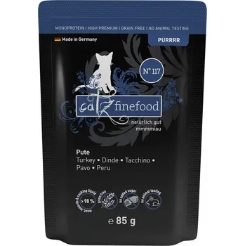 Krmivo pro kočku Catz Finefood Purrrr N.117 Krůta 85g mokré krmivo pro kočky