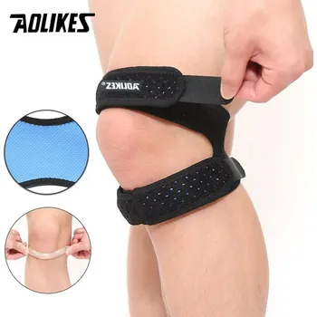Kolenní páska Aolikes nastavitelná stabilizační | ortéza, bandáž - 7928 Černá modrá