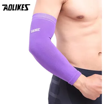 Elastický sportovní návlek na loket Aolikes | bandáž, ortéza - fialová