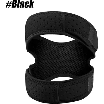 Nastavitelná neoprenová bandáž kolene Plus Size | bandáž, ortéza - Černý