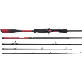 Rybářský prut Saenger Iron Claw prut High-V Red² Travel Baitcast 2,13m 17–52g