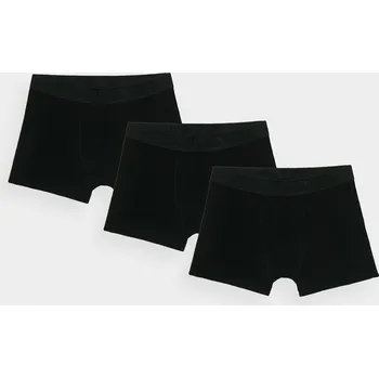 Chlapecké boxerky 4F M026 spodní prádlo kalhotky 3ks černé 122-128