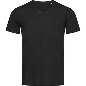 Pánské tričko Pánské Tričko tričko Stedman V-Neck ST9010 Černé XXL