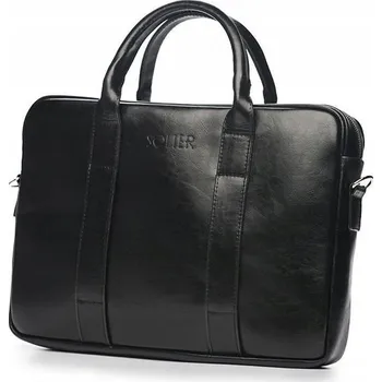 Pánská aktovka Taška na notebook 15,4 Pánská přes rameno Kožená Aktovka A4 pro práci SOLIER