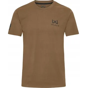Pánské oblečení Tričko T-Shirt Wiley X WX Canyon Logo Coyote Brown Dark Grey L