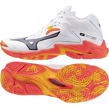 Pánská sálová obuv Boty Mizuno WAVE LIGHTNING Z8 MID V1GA240598 45 bílé