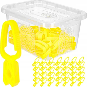 Kolíček na prádlo Kolíčky na praní žabky sponky na prádlo plastové 35 x + nádoba 2 l