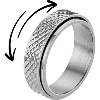 Prsten Stříbrný Antistresový Prstýnek Anxiety Ring z Chirurgické Oceli proti Stresu