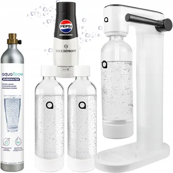 Výrobník sody VÝROBNÍK SODY perlivou AQUAFLOOW PEPSI MAX SODASTREAM + LÁHEV NA VODU