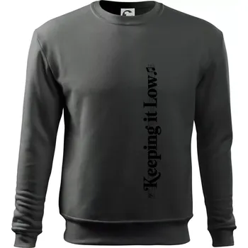 Chlapecké tričko KEEPING IT LOW NA VÝŠKU - basový klíč - Mikina Essential dětská - 146 cm/10 let ( Tmavá břidlice (šedá se zeleným nádechem) )