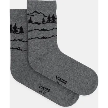 Pánské ponožky Ponožky Viking 920/25/9014 šedá 90X, vel. 39/41