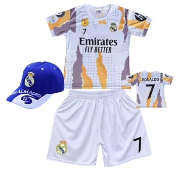 Fotbal Numberoplus Premium dětský fotbalový dres + fotbalová kšiltovka fc Real Madrid - Cristiano Ronaldo.CR7 Velikost: 12 roky (vel.146)