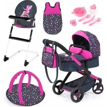 Kočárek pro panenku Kočárek pro panenky sada 3 v 1 Bayer Design