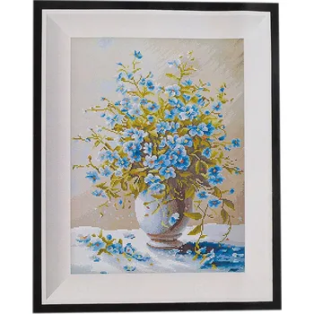 Vyšívací vzor Sada na vyšívání s předtištěným motivem, střední, 4 viz foto květy